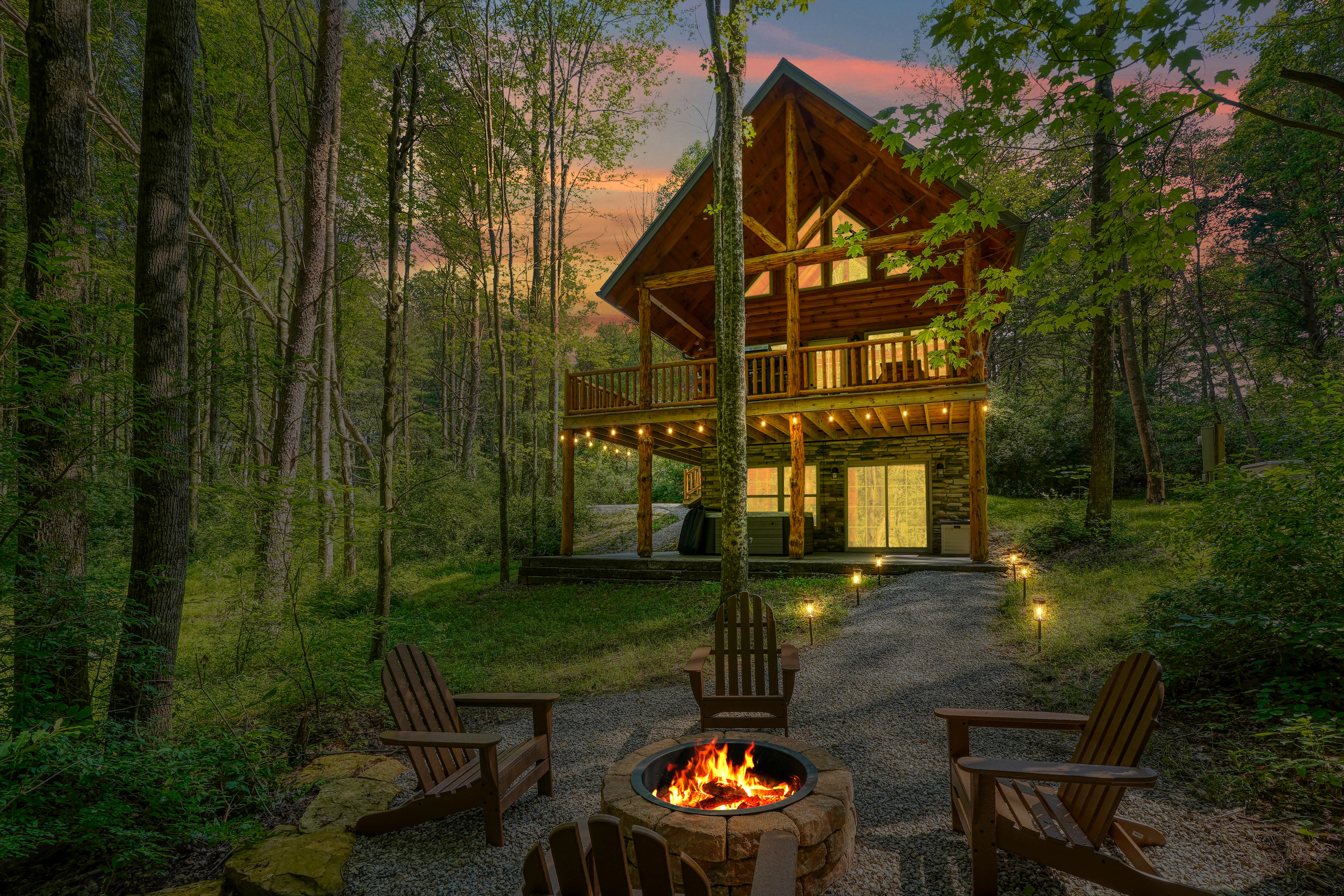 Hickory Haven cabin at Trickle Creek in Hocking Hills