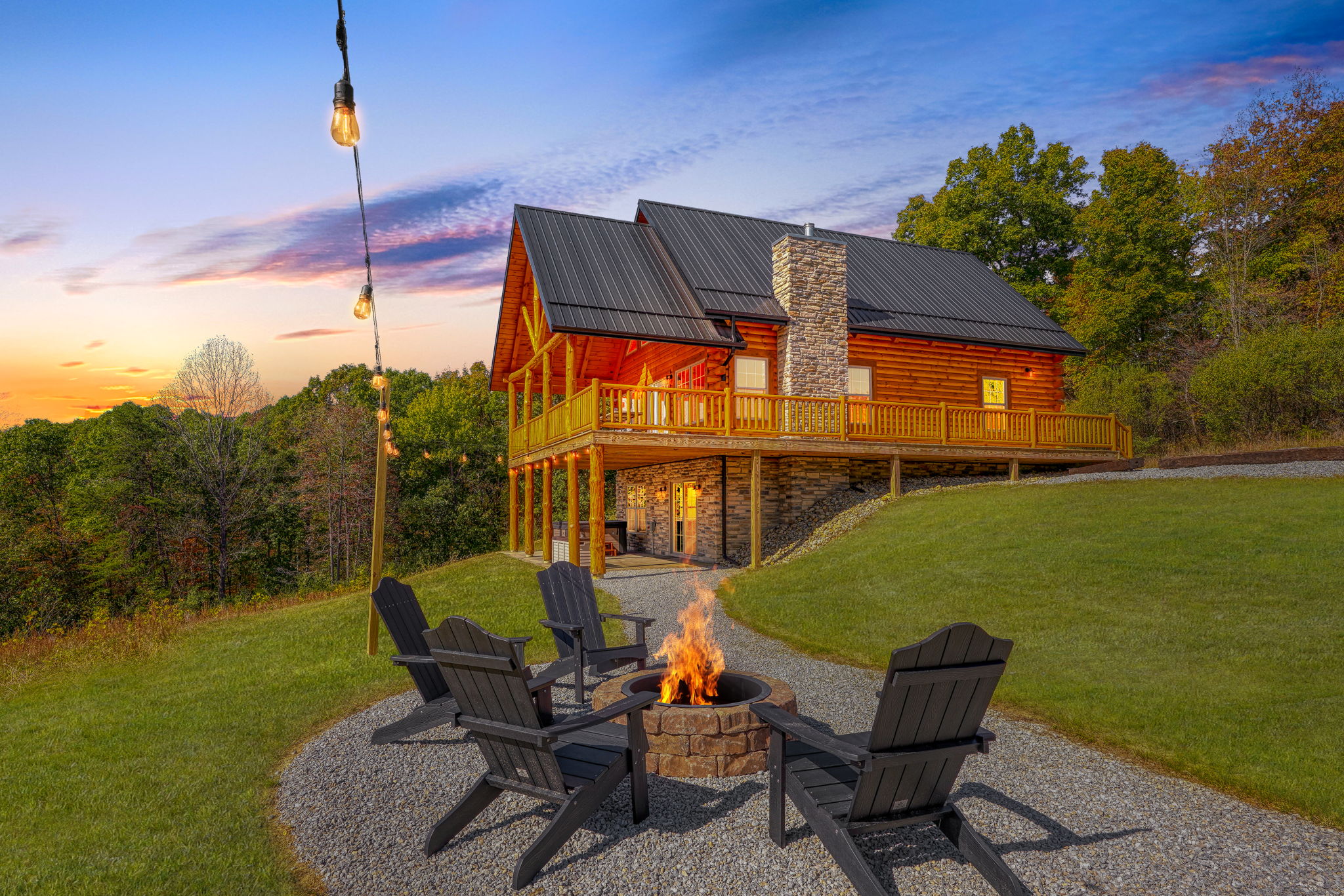 Moonlight Meadow cabin at Trickle Creek in Hocking Hills