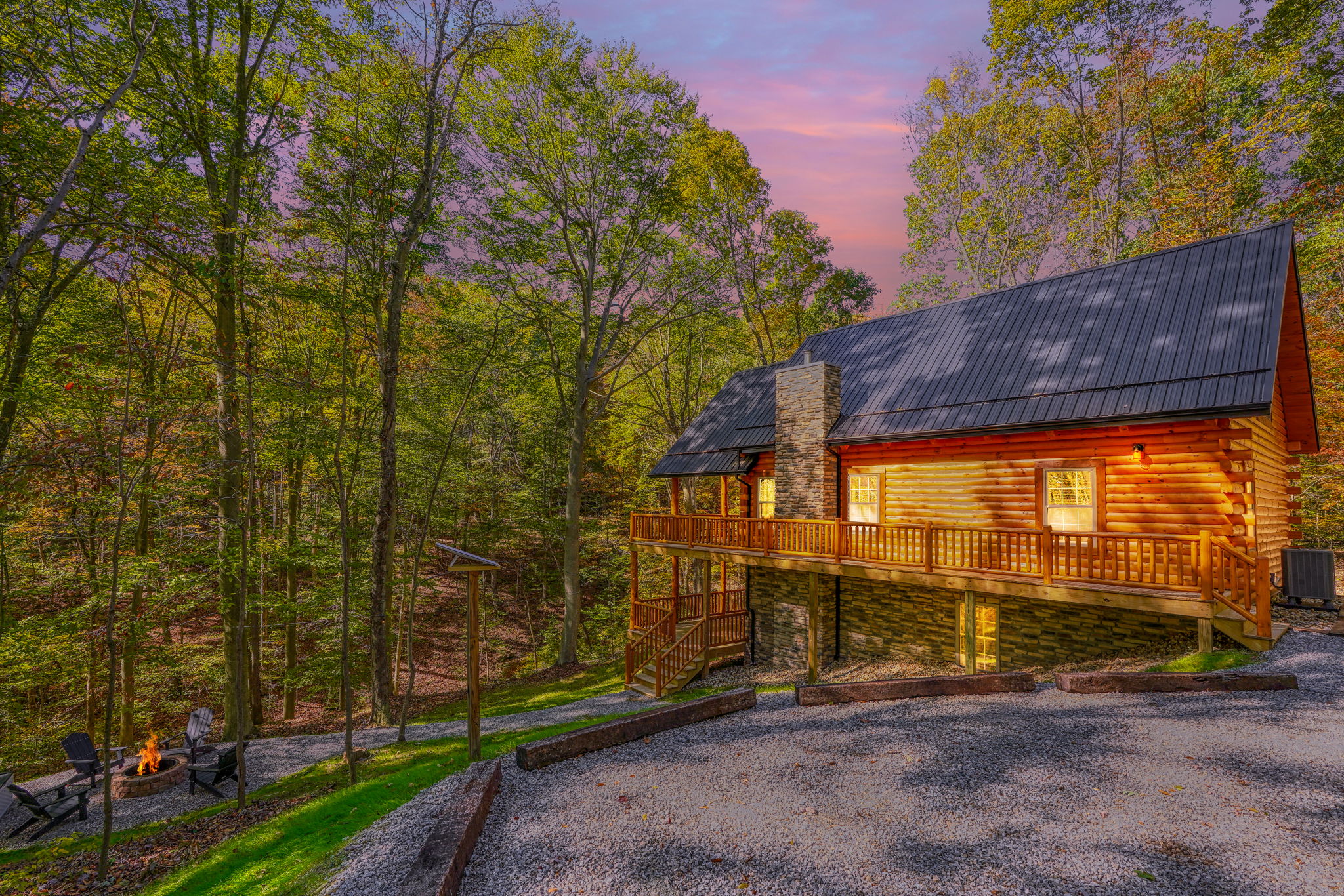 Mystic Hollow cabin at Trickle Creek in Hocking Hills