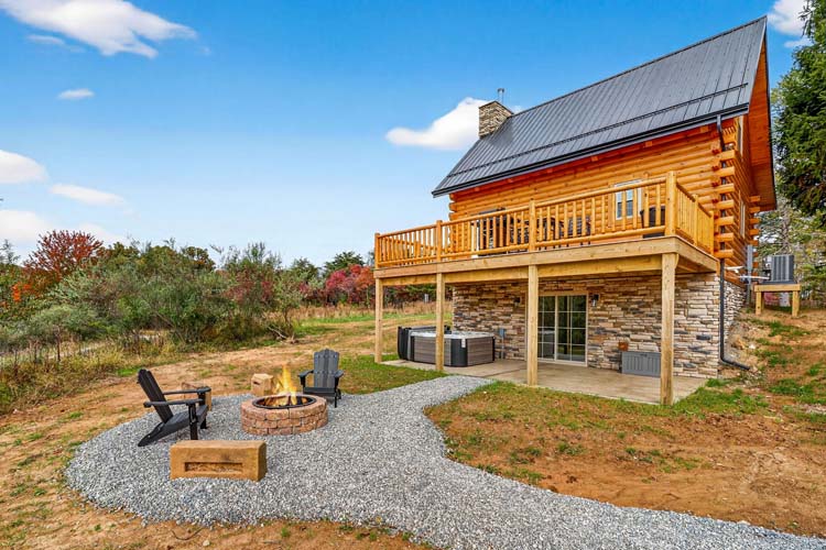 valley view cabin hocking hills vacation rental for two